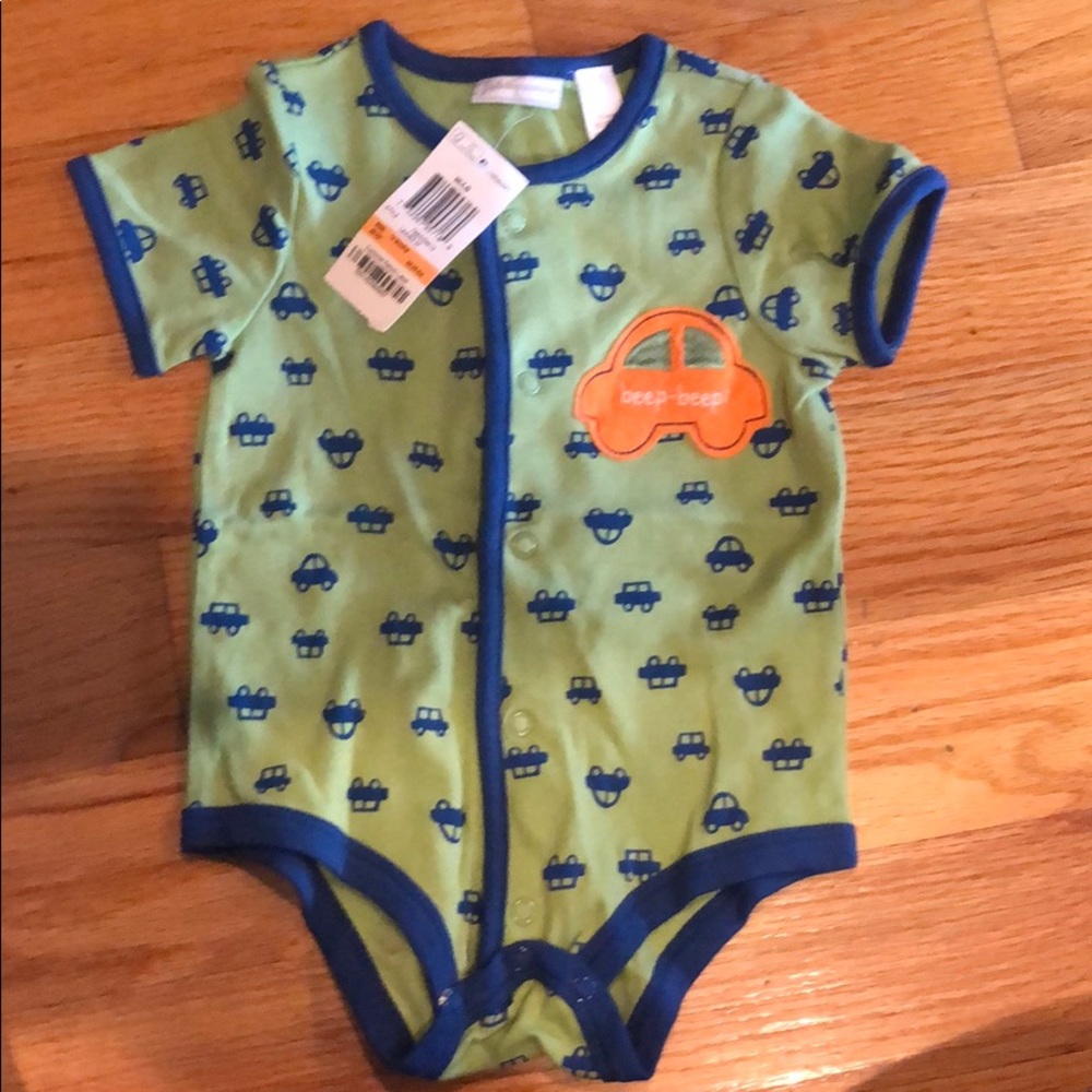New boys car onesie